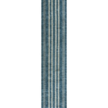 Vichy Geometric Striped Machine-washable Area Rug